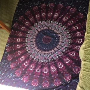 purple/pink/magenta tapestry